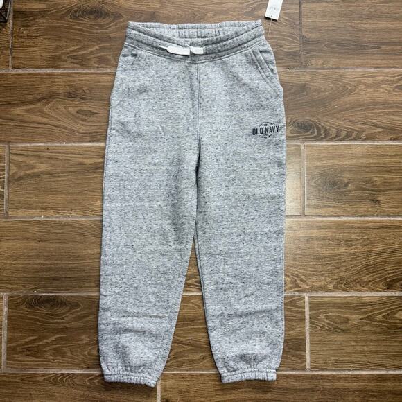 Old Navy Boys Youth Heather Gray Drawstrings Pockets Joggers Sweatpants Size S - Picture 1 of 5